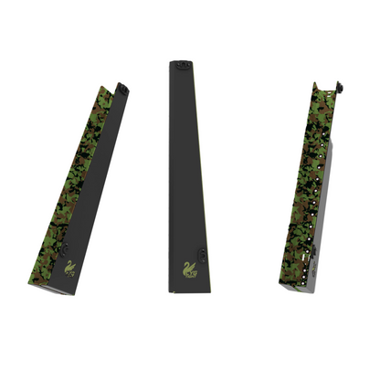 CygTight rifle scabbard with woodland green camo interior padding